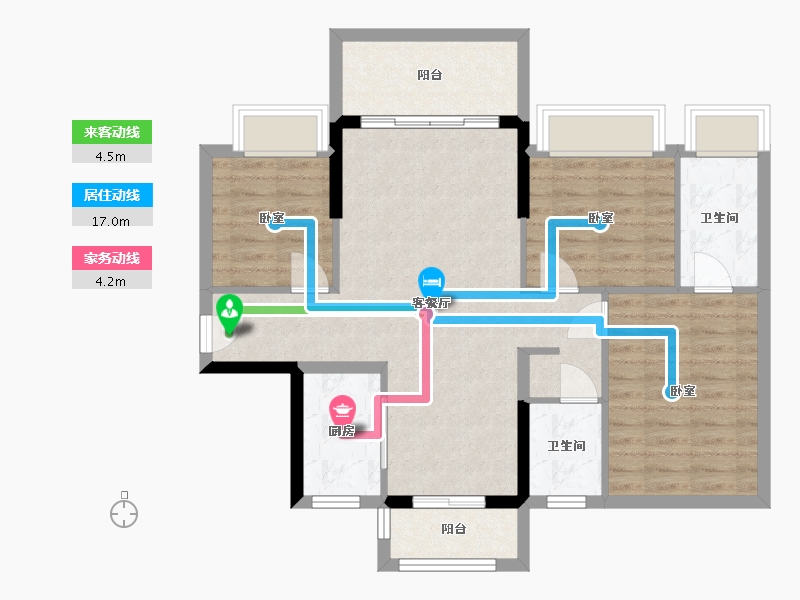 广东省-惠州市-文鼎华府-83.08-户型库-动静线