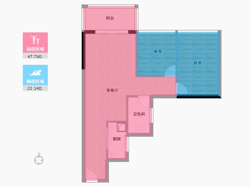 广东省-湛江市-君临蔚蓝海岸-62.61-户型库-动静分区