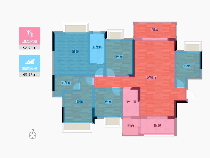 广西壮族自治区-贺州市-天池山中脊-111.90-户型库-动静分区