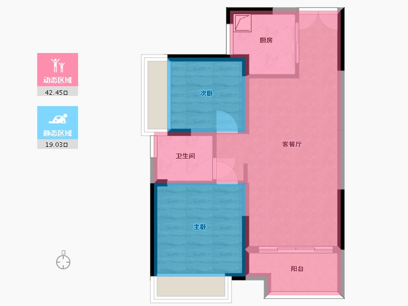 广东省-惠州市-庞源御梓园-54.44-户型库-动静分区