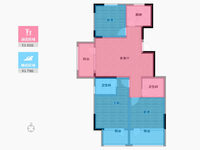 山东省-青岛市-广润熙悦-101.99-户型库-动静分区