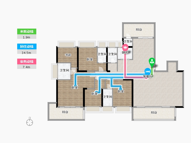 广东省-惠州市-玖御府-216.69-户型库-动静线