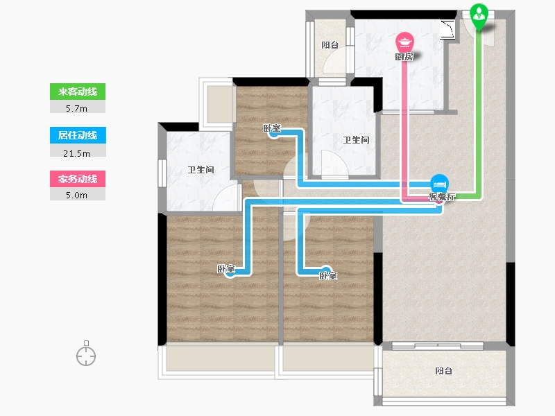 广东省-广州市-富力清远中以科技小镇-81.19-户型库-动静线