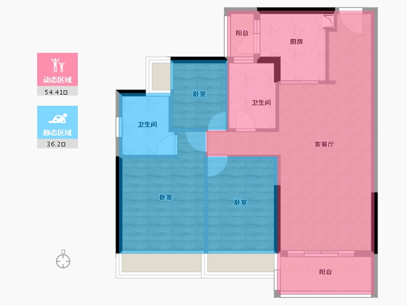 广东省-广州市-富力清远中以科技小镇-81.19-户型库-动静分区