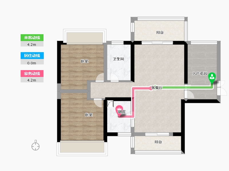 广东省-湛江市-旭阳·热带森林-70.00-户型库-动静线