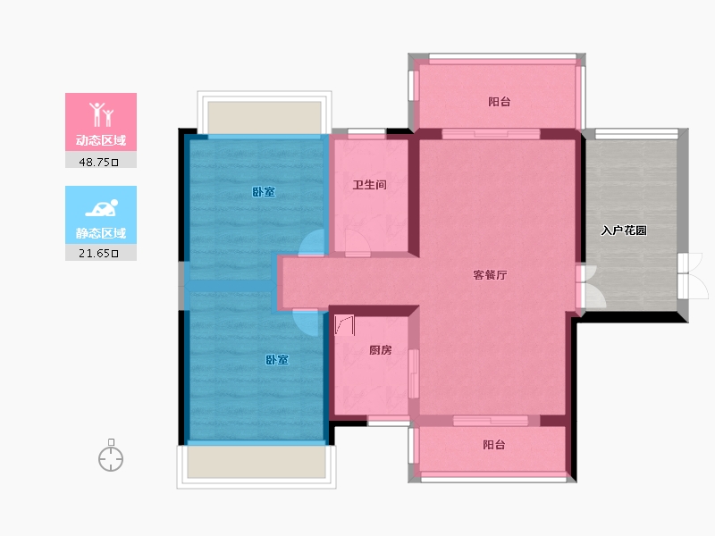 广东省-湛江市-旭阳·热带森林-70.00-户型库-动静分区