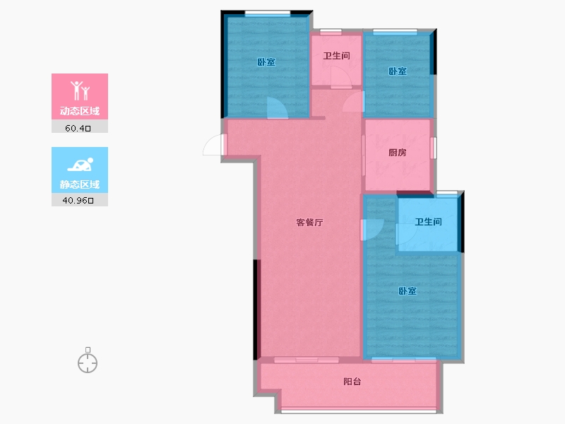 河南省-郑州市-新城·悦隽公馆-92.00-户型库-动静分区