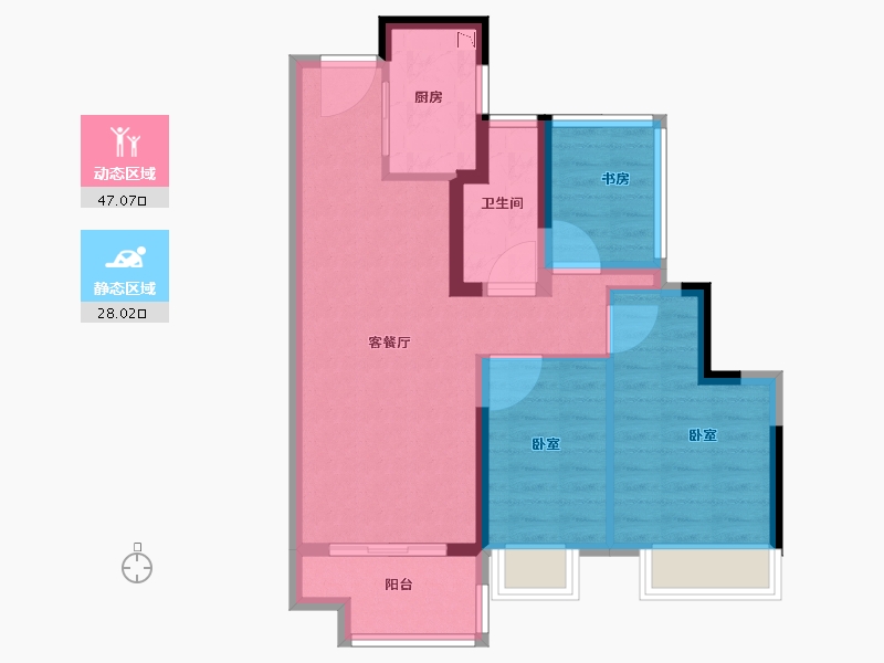 广东省-广州市-融创湖滨首府-66.00-户型库-动静分区