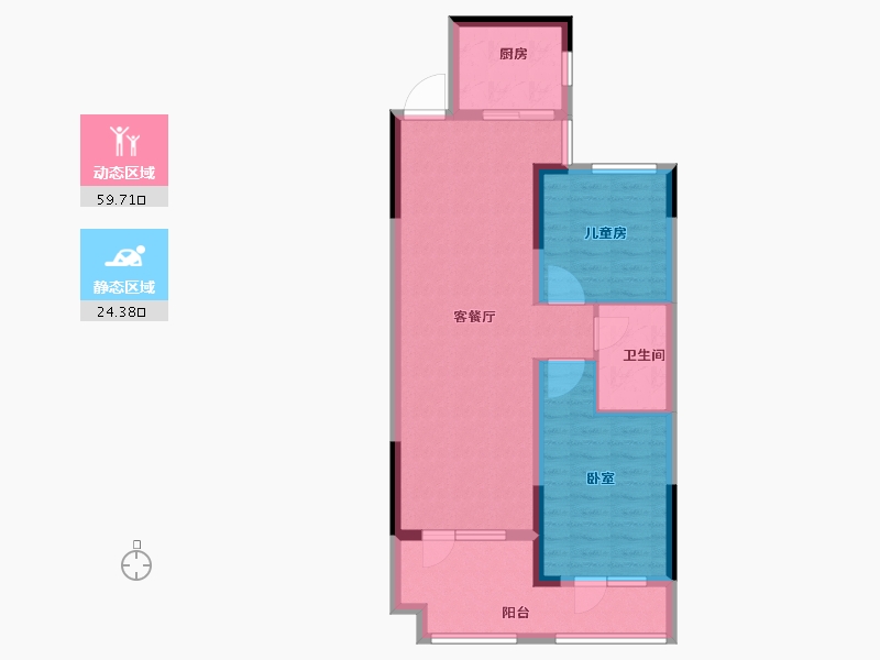 山东省-青岛市-安兴壹號府-75.14-户型库-动静分区