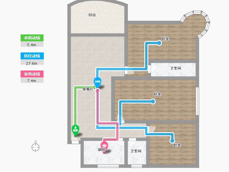 广东省-广州市-粤泰荔湾华府-109.00-户型库-动静线