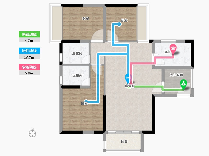 广东省-广州市-广州颐和盛世-87.00-户型库-动静线