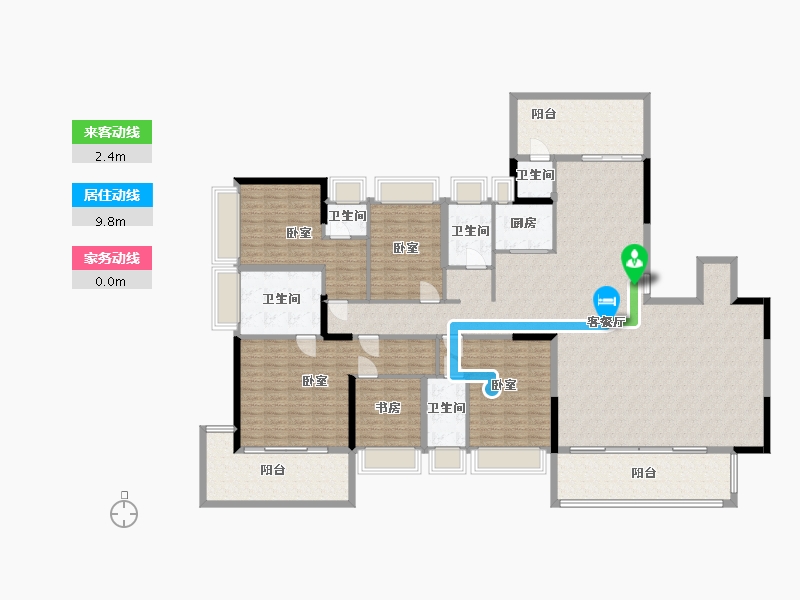 广东省-惠州市-玖御府-216.08-户型库-动静线