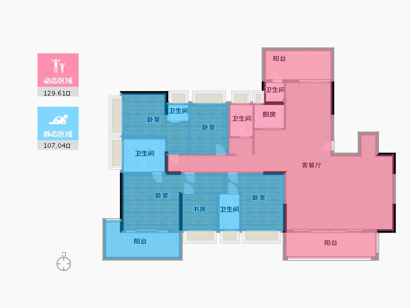 广东省-惠州市-玖御府-216.08-户型库-动静分区