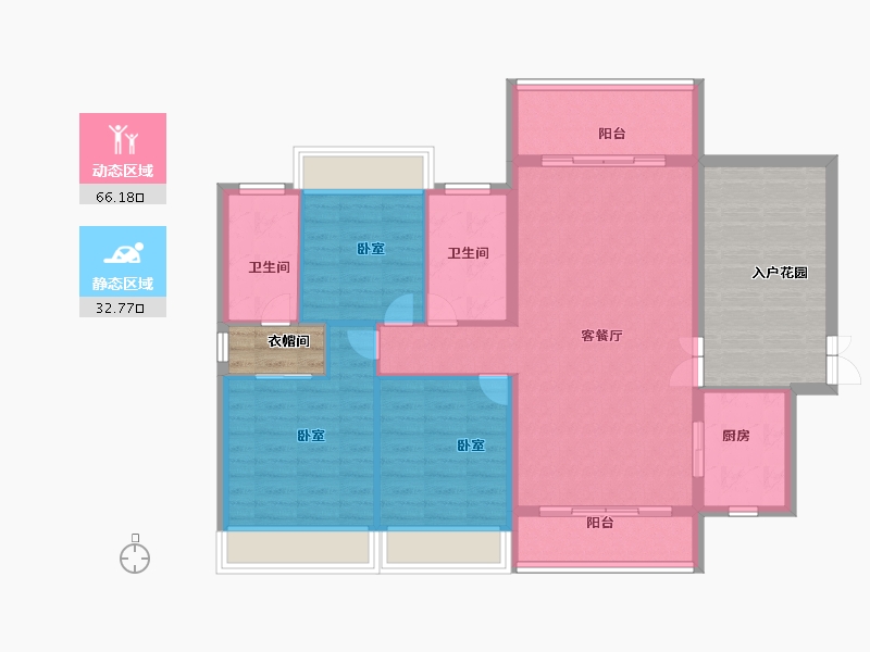 广东省-湛江市-旭阳·热带森林-106.00-户型库-动静分区