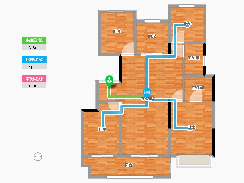 河南省-郑州市-新城·悦隽公馆-112.00-户型库-动静线