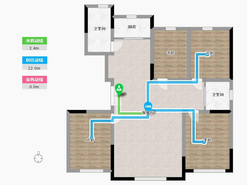 吉林省-长春市-新龙紫云府-114.05-户型库-动静线