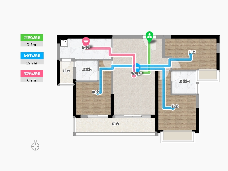 广东省-广州市-敏捷绿湖首府-82.01-户型库-动静线