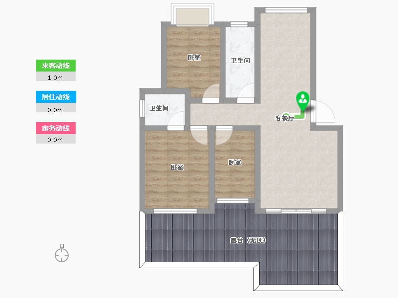 安徽省-黄山市-徽秀园-85.01-户型库-动静线