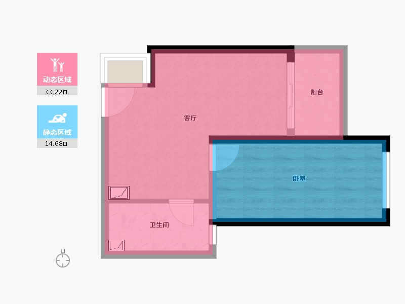 广东省-广州市-恒大冠珺之光-41.95-户型库-动静分区