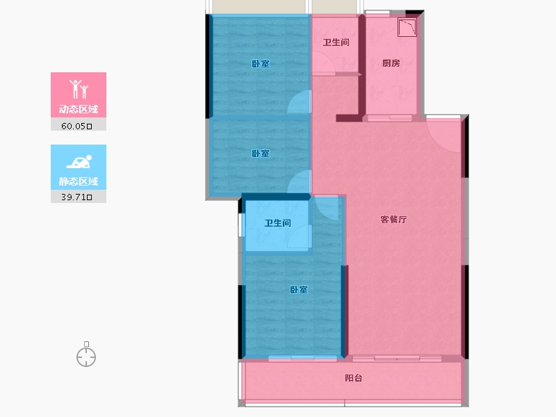 广东省-广州市-国瑞温泉城-90.00-户型库-动静分区