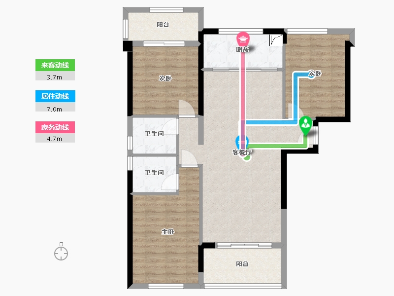 福建省-福州市-名城紫金轩-94.00-户型库-动静线