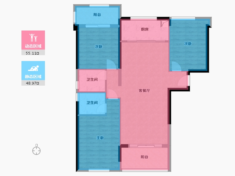 福建省-福州市-名城紫金轩-94.00-户型库-动静分区