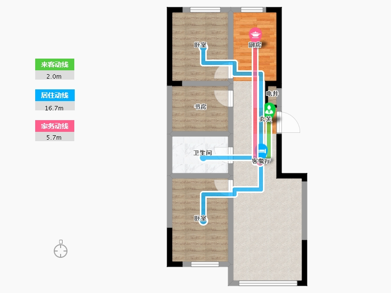 吉林省-长春市-金都小镇学府世家-62.46-户型库-动静线