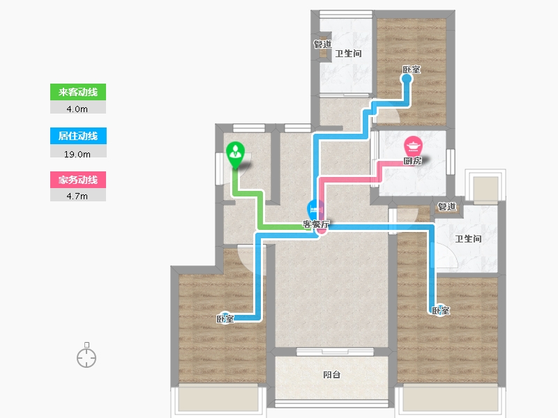 广东省-广州市-万科天空之城-74.56-户型库-动静线