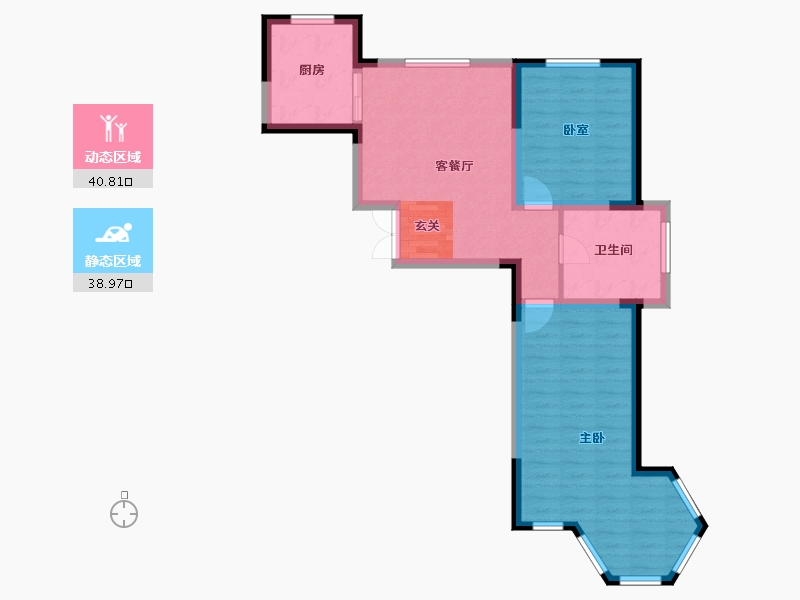 吉林省-长春市-金都小镇学府世家-71.37-户型库-动静分区