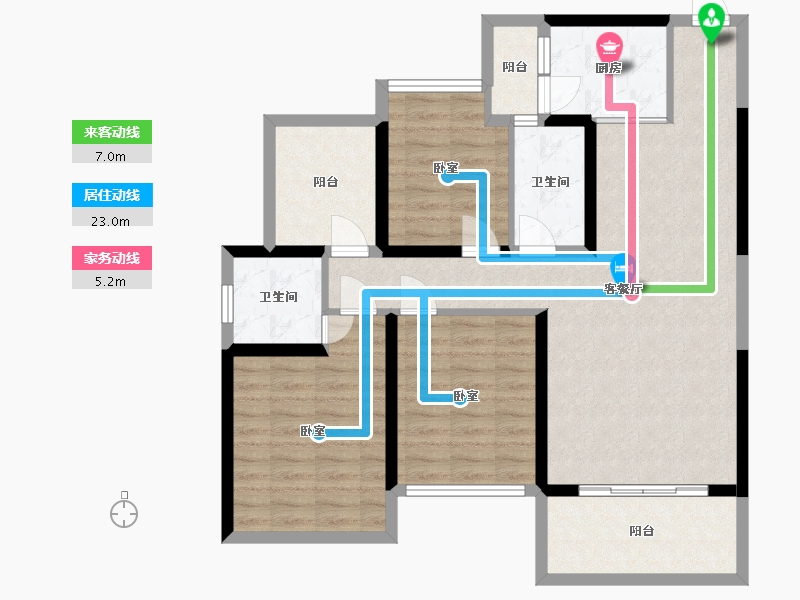 广东省-惠州市-豪利天汇-97.06-户型库-动静线