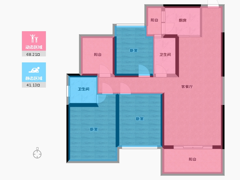 广东省-惠州市-豪利天汇-97.06-户型库-动静分区