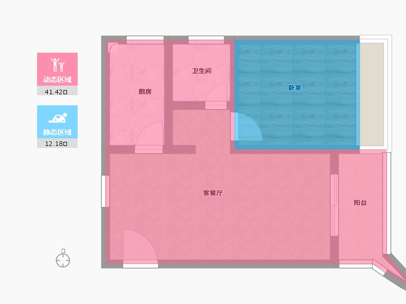 广东省-江门市-泉林黄金小镇-47.00-户型库-动静分区