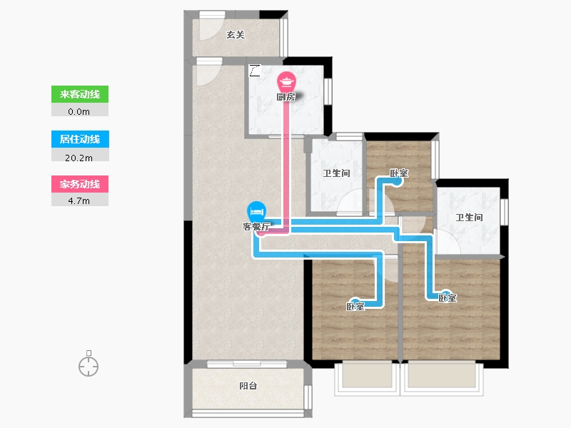 广东省-江门市-时代倾城（江门）-73.77-户型库-动静线