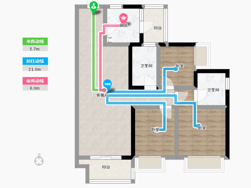 广东省-汕尾市-保利海德公馆-77.45-户型库-动静线