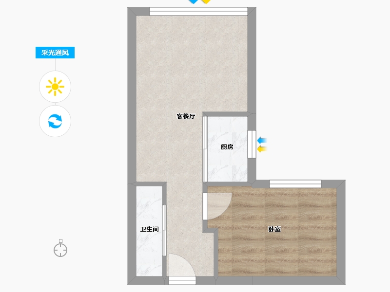 广东省-广州市-逸合中心-30.89-户型库-采光通风