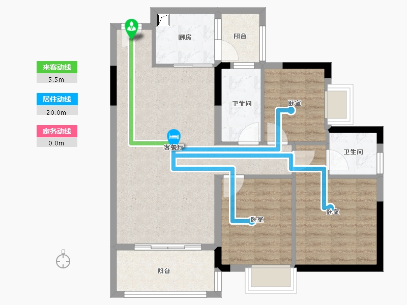 广东省-惠州市-海伦堡海伦虹-79.81-户型库-动静线