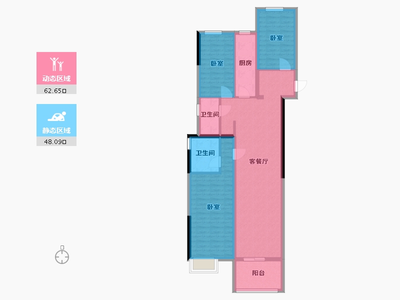 河南省-郑州市-西城雅苑-99.00-户型库-动静分区