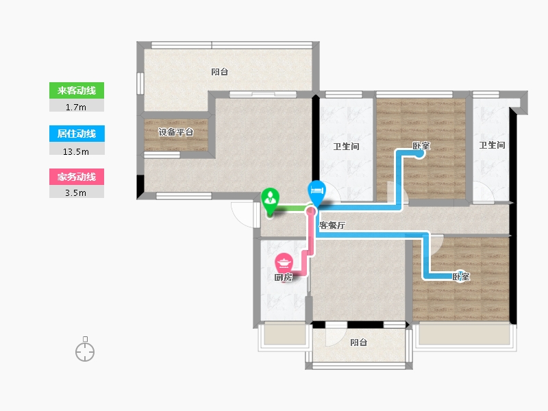 广东省-汕头市-御海天韵雅园-98.31-户型库-动静线