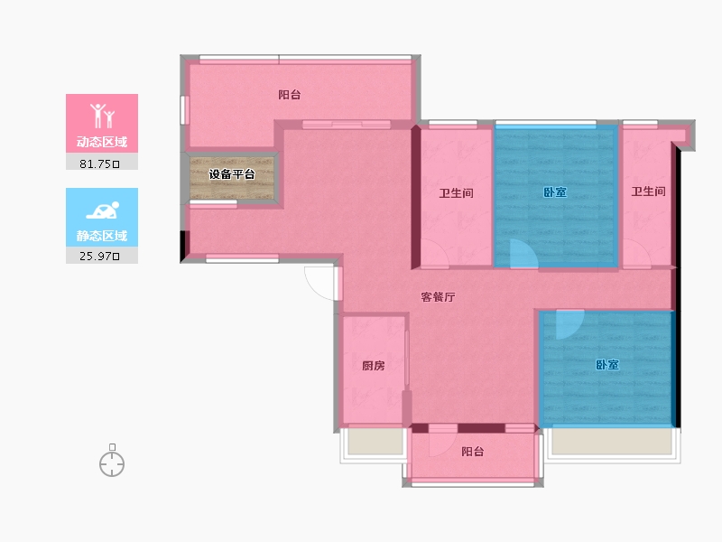 广东省-汕头市-御海天韵雅园-98.31-户型库-动静分区