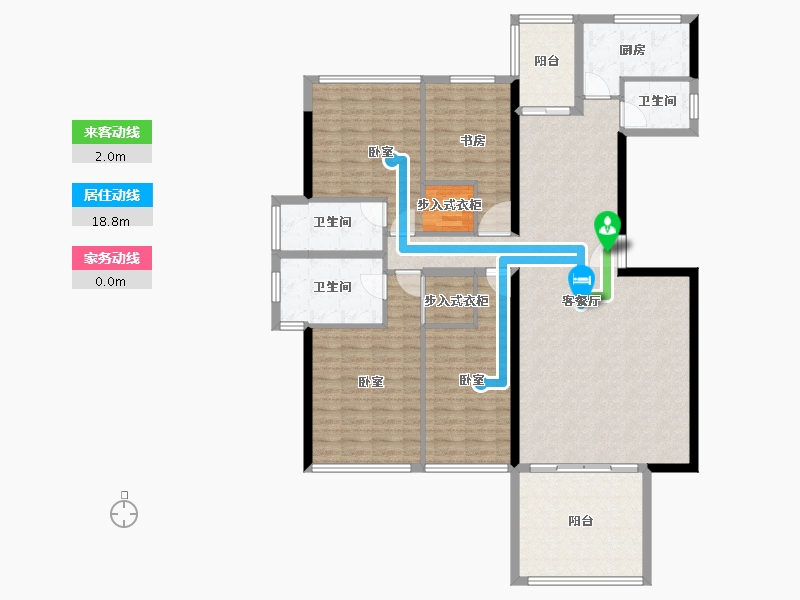 广东省-汕头市-天合名門豪庭南区-151.43-户型库-动静线