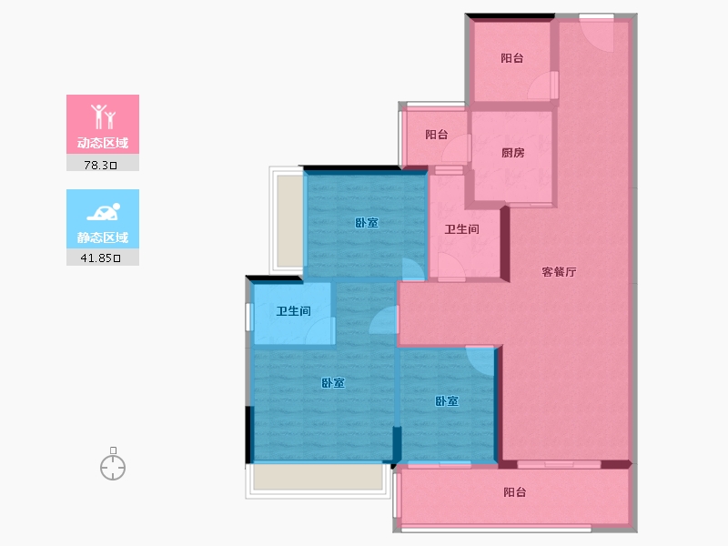 广东省-湛江市-裕达豪庭-108.28-户型库-动静分区