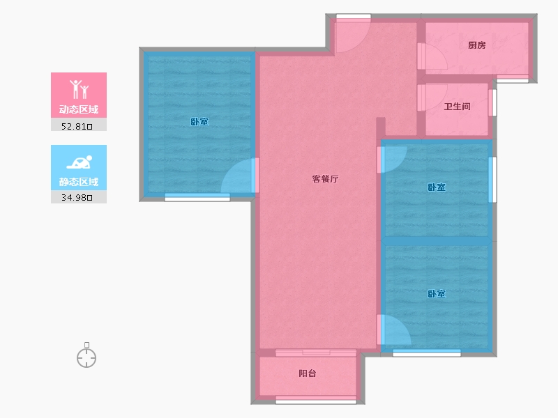 湖北省-荆州市-玫瑰湾小区-78.23-户型库-动静分区