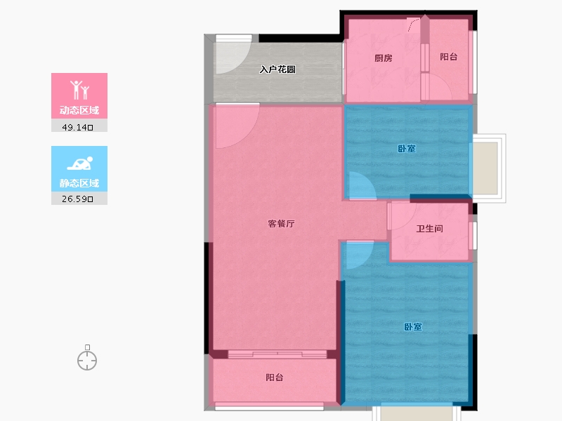 广东省-阳江市-领美生活广场-75.09-户型库-动静分区