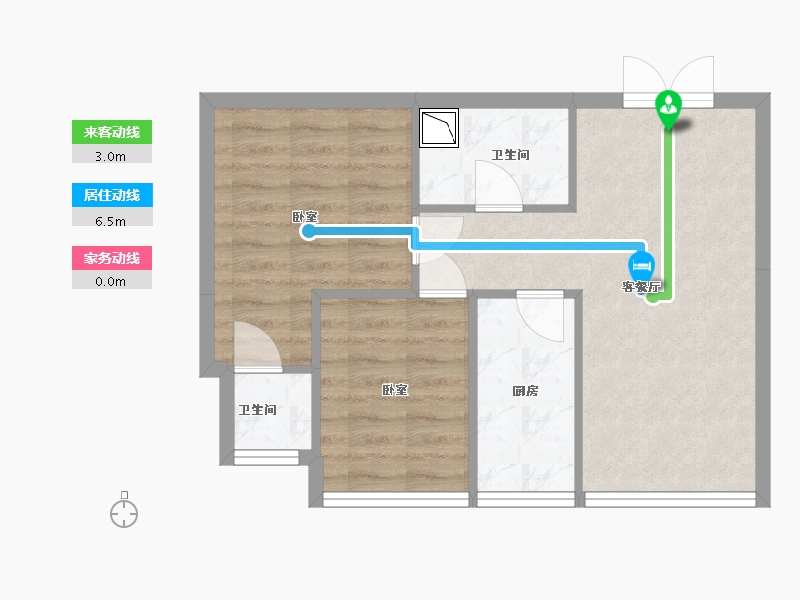 广东省-深圳市-大悦城·天玺壹号-53.06-户型库-动静线