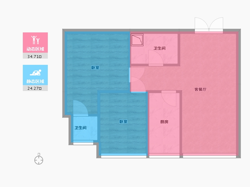 广东省-深圳市-大悦城·天玺壹号-53.06-户型库-动静分区