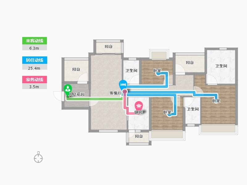 广东省-江门市-博富南湖壹號-117.43-户型库-动静线