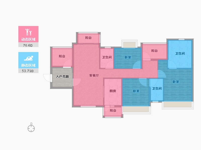 广东省-江门市-博富南湖壹號-117.43-户型库-动静分区