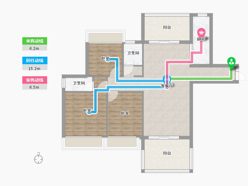 广东省-湛江市-沿江壹号-94.46-户型库-动静线