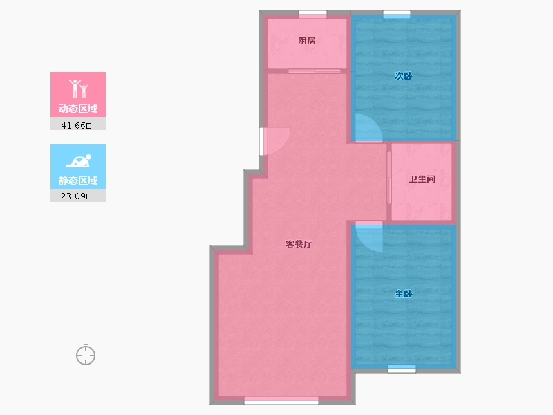 吉林省-长春市-嘉旺金碧园-58.00-户型库-动静分区