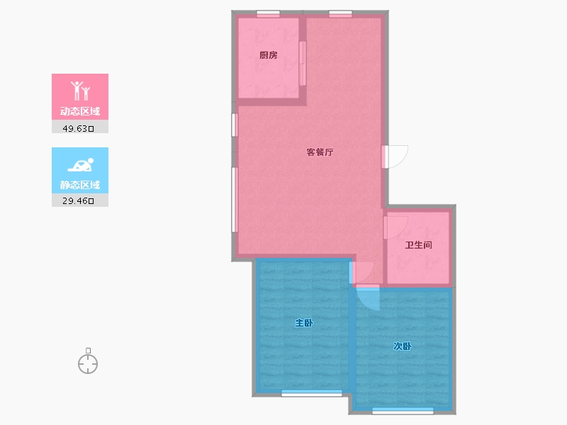 吉林省-长春市-兴泰东郡.天著-71.06-户型库-动静分区